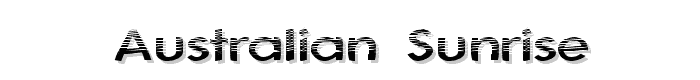 Australian Sunrise font